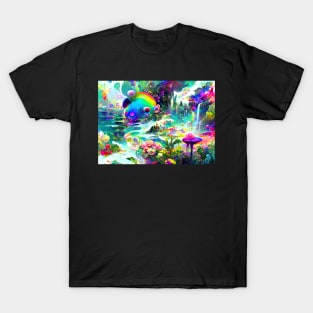 Color Globs | Rainbow Infinite Fungi T-Shirt